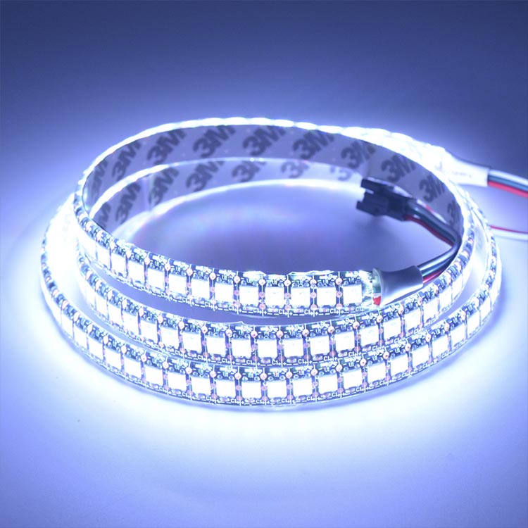 WS2811 DC5/12V Programmable LED Strip Lights, Addressable Digital Full Color Chasing Flexible LED Strips, Indoor Use, 288LEDs 6.56ft Per Reel By Sale WS2811 DC5/12V Programmable LED Strip Lights, Addressable Digital Full Color Chasing Flexible LED Strips, Indoor Use, 288LEDs 6.56ft Per Reel By Sale